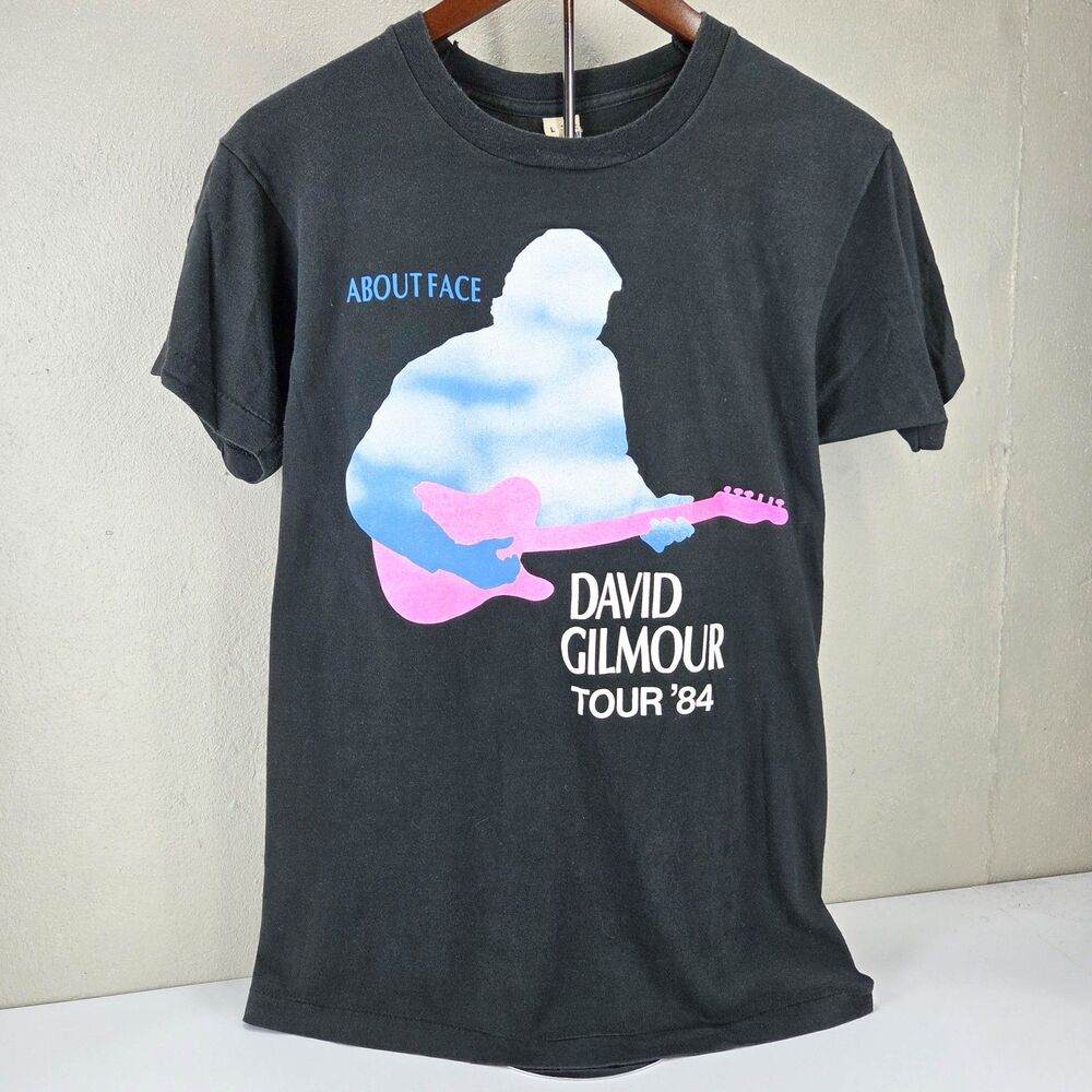 VTG 1984 David Gilmour About Face Tour 84 Screen Stars Single Stitch Shirt Sz L